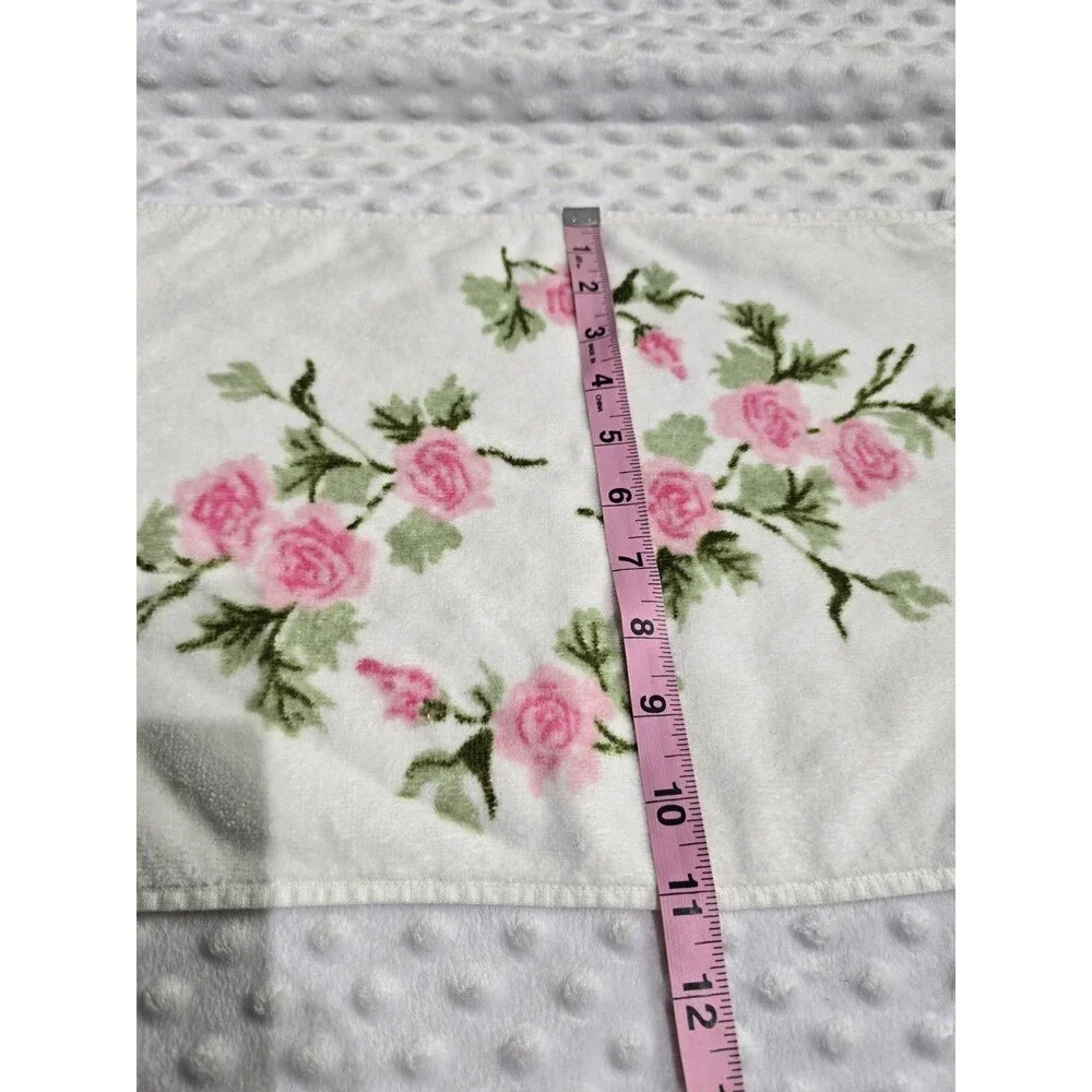 Vintage 70’s Terri-Down Martex Bath Towels Pink Cottage Floral Set Of 2 Guest